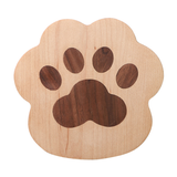 Funki Buys | Coasters | Cat Paw Solid Wood Coasters 4 Pcs - Beige - Paw Coaster / Maple / Wood / M - image 14