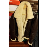 Men's Warm Faux Fur and Leather Jacket - Apricot - Faux Leather Jacket - 5XL - PU Leather Fleece - image 24