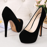Women's Super High Heel Suede Stilettos - Red - Super High Stilettos - 16 B - Suede/PU Leather - image 7