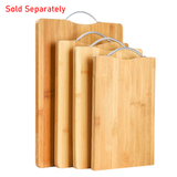 Bamboo Handle Chopping Boards - Beige 1 - 58cm x 37cm / XXL - Bamboo - image 26