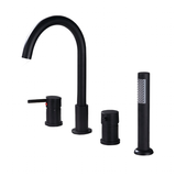 Bath Taps Luxury Brass Bath Shower Set - Black - Bath Faucet - Large - Stainless Steel - image 25