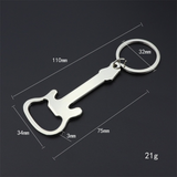 Novelty Guitar Violin Bottle Openers - Silver - 1 /  Guitar Bottle Opener - Medium - Alloy - image 12