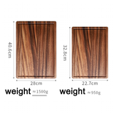 Acacia Wood Chopping Board - Brown - Cutting Board - Medium - 9.05" x 12.99" - Acacia Wood - image 10
