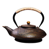 Cherry Blossoms Cast Iron Tea Kettle - Brown - 1 / Wheat Ears / Teapot - Medium - Cast Iron - image 22