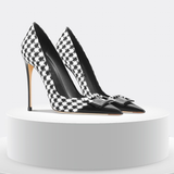Women's Genuine Leather Patent Pumps - Black 1 - 6cm Heel / Stiletto Shoes - 41 B - Genuine Leather - image 12