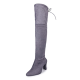 Funki Buys | Boots | Women's Thigh High Over Knee L... - Black - Over Knee Suede Boots / 10.5 B / Suede PU Leather - image 47