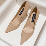 Women's Luxury Butterfly Bow High Stiletto - Pink 1 - 8cm Heel / Nude - 40 B - Genuine Leather - image 13