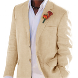 Men's 2 Pcs Linen Beach Wedding Suit - Custom - Beach Wedding Suit - Custom - Linen - image 27
