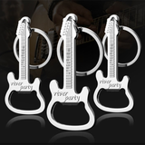 Novelty Guitar Violin Bottle Openers - Silver - 1 /  Guitar Bottle Opener - Medium - Alloy - image 16