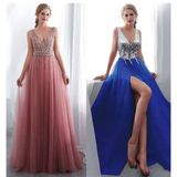 Women's Beaded  Evening Dress Tulle - Pink - Beaded Evening Dress - 22W - Polyester/Chiffon/Tulle - image 26