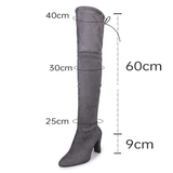 Funki Buys | Boots | Women's Thigh High Over Knee L... - Black - Over Knee Suede Boots / 10.5 B / Suede PU Leather - image 44