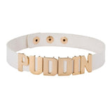 Unisex Gothc Puddin Choker Necklace - White - 2 / Stud / 14.56 x 0.78" / Necklace - S - PU Leather - image 19