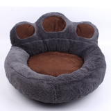 Cute Fluffy Paw Shaped Dog Cat Beds - Brown - Pet Paw Bed - XL - Plush - image 21
