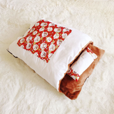 Cat Sleeping Bag Japanese Cat Bed - Blue/White - Cat Sleeping Bag - XL - Cotton - image 22