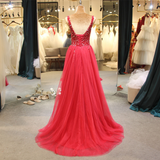 Women's Beaded  Evening Dress Tulle - Pink - Beaded Evening Dress - 22W - Polyester/Chiffon/Tulle - image 38