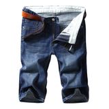 Men's Casual Denim Shorts Slim Fit Stretch - Blue - Denim Shorts - 40 - Denim Polyester - image 17