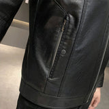 Men's Luxury Faux Leather Winter Jacket - Yellow/Brown - Men's Fashion Jacket - 5XL - PU Leather - image 34