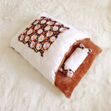 Cat Sleeping Bag Japanese Cat Bed - Blue/White - Cat Sleeping Bag - XL - Cotton - image 24