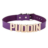Unisex Gothc Puddin Choker Necklace - Purple - 1 / Buckle / 17.32 x 0.78" / Necklace - M - PU Leather - image 22