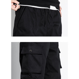 Men's Hip Hop Streetwear Cargo Pants 8XL - Black - Streetwear Cargo Pants - 8XL - Polyester - image 5