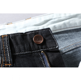 Men's Casual Denim Shorts Slim Fit Stretch - Black - Denim Shorts - 40 - Denim Polyester - image 6