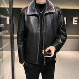 Men's Luxury Faux Leather Winter Jacket - Yellow/Brown - Men's Fashion Jacket - 5XL - PU Leather - image 23