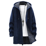 Men's Long Sleeve Plush Zip Up Hoodie - Wine Red - Sherpa Hoodie - 4XL - Sherpa - image 2