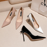 Women's Luxury Butterfly Bow High Stiletto - Pink 1 - 8cm Heel / Nude - 40 B - Genuine Leather - image 14