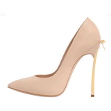 Women's Luxury Butterfly Bow High Stiletto - Beige 1 - 8cm Heel / Nude Matte - 40 B - Genuine Leather - image 50