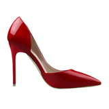 Women's Elegant Pointed Toe Bridal Stiletto - Black - Shoes - 43 B - PU Patent Leather - image 7