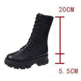 Funki Buys | Boots | Women's Lace-up Chunky Combat Boots