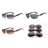 Unisex Luxury Rimless Su… - Black - C1 / Black Lens / Sunglass - Lens Size - 2.55 x 1.61" - Polarized UV Protection - image 6