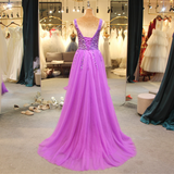 Women's Beaded  Evening Dress Tulle - Pink - Beaded Evening Dress - 22W - Polyester/Chiffon/Tulle - image 36