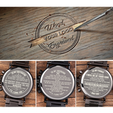 Gift Box Set - Black - GT050-1 / Men's Watch - Medium - Wood - image 22