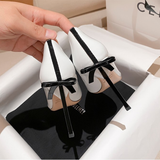 Women's Luxury Butterfly Bow High Stiletto - Pink 1 - 8cm Heel / Nude - 40 B - Genuine Leather - image 29