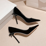 Women's Luxury Butterfly Bow High Stiletto - Pink 1 - 8cm Heel / Nude - 40 B - Genuine Leather - image 16
