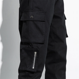 Men's Hip Hop Streetwear Cargo Pants 8XL - Black - Streetwear Cargo Pants - 8XL - Polyester - image 6