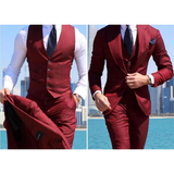 Men's Classy 3 Pcs Slim Fit Formal Suits - Brown - Light Brown / 3 Pcs Slim Fit Suit - 6XL - Polyester - image 11