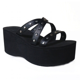 Funki Buys | Shoes | Women's Gothic Platform Wedge Sandals