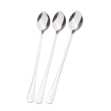Stainless Steel Long Coffee Spoons 6Pcs - Silver - 3pcs - Pointed Head - Large - Stainless Steel - image 32
