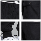Men's Hip Hop Streetwear Cargo Pants 8XL - Black - Streetwear Cargo Pants - 8XL - Polyester - image 9