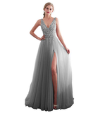 Funki Buys | Dresses | Women's Beaded  Evening Dress Tulle