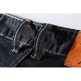 Men's Casual Denim Shorts Slim Fit Stretch - Black - Denim Shorts - 40 - Denim Polyester - image 13