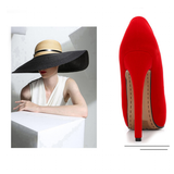 Women's Super High Heel Suede Stilettos - Red - Super High Stilettos - 16 B - Suede/PU Leather - image 3