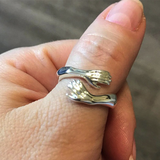 Unisex Adjustable Holding Hands Hug Ring - Gold 1 - Hug Ring - One Size - Zinc Alloy - image 22