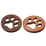 Funki Buys | Coasters | Cut Out Wood Cat Paw Coast... - Y - Light Wood / Coasters 2 Pcs / Walnut + Cherry Wood / M - image 35