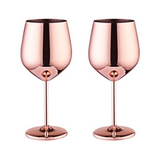 Funki Buys | Glasses | Stainless Steel Wine Goblets 2 Pcs... - A - Silver Bundle Set of 2 / Stainless Steel / 500ml - image 9