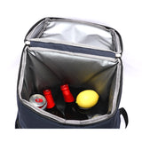 Thermal Insulated Food Drink Backpack - Gray - Camouflage / Cooler - L - Oxford Nylon - image 10
