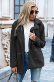 Women's Full Lapel Collar Sherpa Coat - Khaki - Sherpa Coat - 5XL - Polyester - image 15