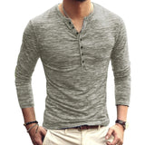 Men's Casual Long Sleeve V-Neck Tee Shirt - Light Green2 - Long Sleeve Tee Shirt - 5XL - Polyester - image 20
